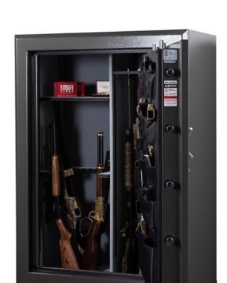 Image showing  46 Long Gun + 8 Pistol Pockets, 90-minute Fire Protection & UL Listed Electronic Lock, Features GunStiXX, Slate