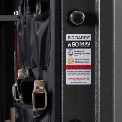 Image showing  46 Long Gun + 8 Pistol Pockets, 90-minute Fire Protection & UL Listed Electronic Lock, Features GunStiXX, Slate