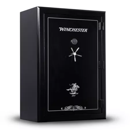 Winchester Safes 65 long guns + 8 handguns 62.5 cu Electronic Locking Gun Safe 2.5 Hour Fire Rated UL Listed Black Gun Safes