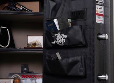 Image showing  Home 7 UL Listed Electronic Lock Home & Office Safe, 1 pistol and 4 storage pockets, 45 Min. Fire Rating, Black