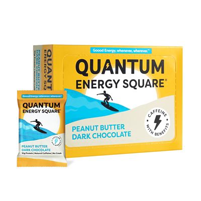 Quantum Energy Squares Peanut Butter Dark Chocolate, 8 pk.