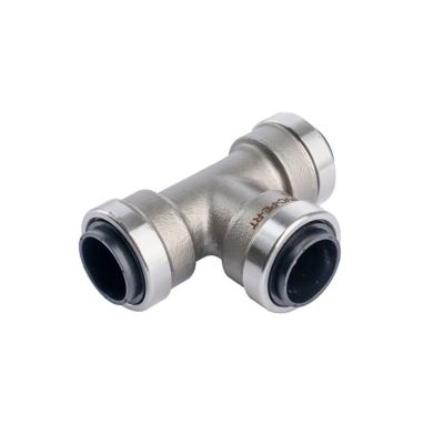 Image showing  1/2 in. Push-to-Connect Stainless Steel Tee Fitting