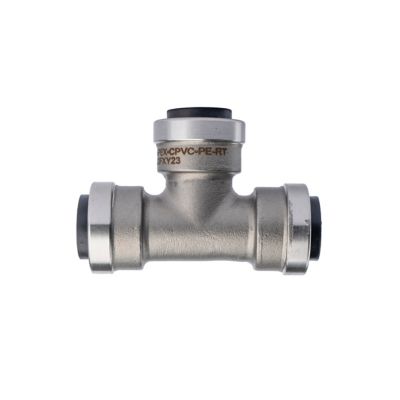 Image showing  1/2 in. Push-to-Connect Stainless Steel Tee Fitting