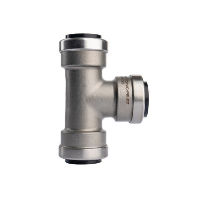 QuickFitting 3/4 in. Push-to-Connect Stainless Steel Tee Fitting