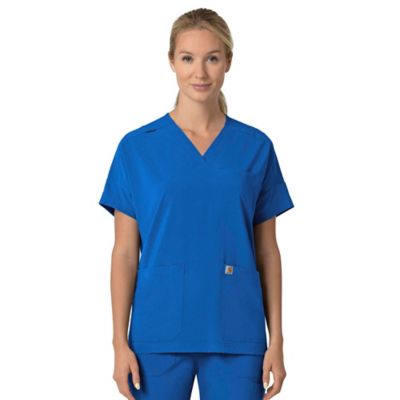 Carhartt Force Cross-Flex Oversized V-Neck Scrub Top