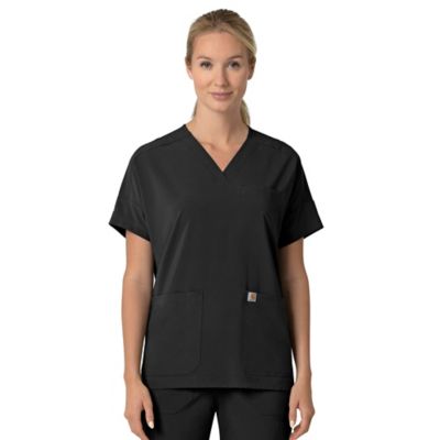 Image showing  Women's Force Cross-Flex Oversized V-Neck Scrub Top