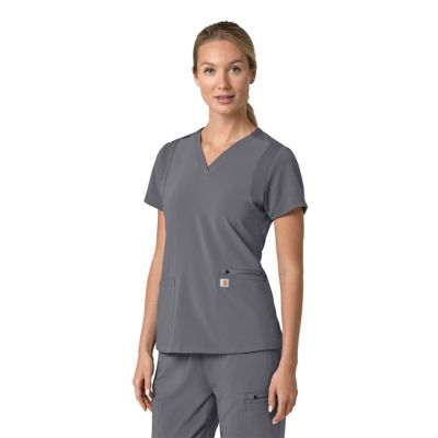 Image showing  Women's Force Cross-Flex Flex Panel V-Neck Scrub Top