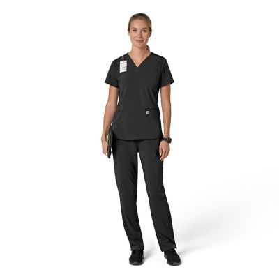 Image showing  Women's Force Cross-Flex Flex Panel V-Neck Scrub Top
