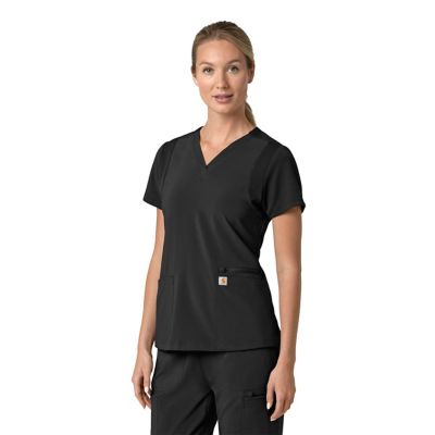 Image showing  Women's Force Cross-Flex Flex Panel V-Neck Scrub Top
