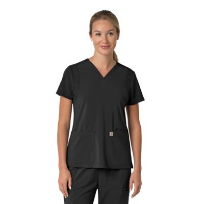 Carhartt Force Cross-Flex Flex Panel V-Neck Scrub Top