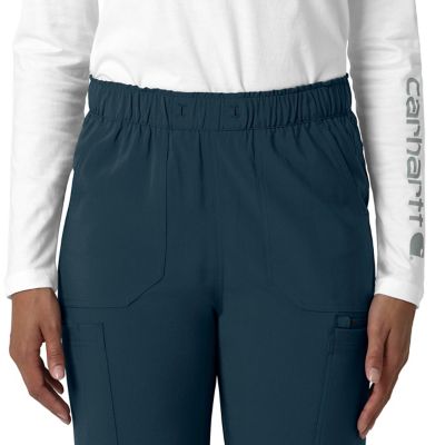 Image showing  Women's Force Cross-Flex Straight Leg Cargo Scrub Pant