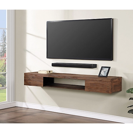 northbeam 71 in. Distressed Floating Media Console / TV Stand