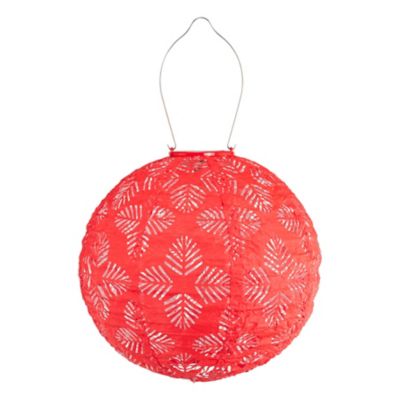 Image showing  Soji Stella Brights Geo Palm Solar Lantern, Chili