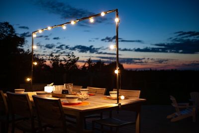 Image showing  Indoor-Outdoor Table Frame for String Lights and Decor