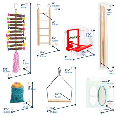 Image showing  Birdie Basics Bird Toy Bundle Kit 63006