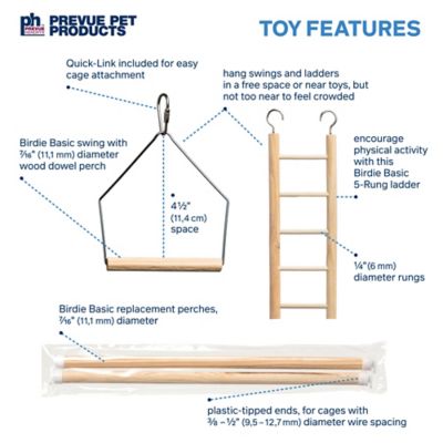 Image showing  Birdie Basics Bird Toy Bundle Kit 63006