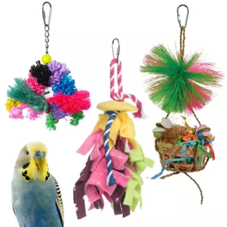 Prevue Pet Products Preen & Pacify Bird Toy Set 63010 Pet Bird Toys