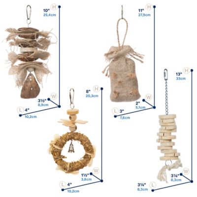 Image showing  Wholesome Naturals 4 pc. Bird Toy Bundle 63011