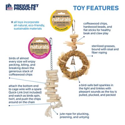 Image showing  Wholesome Naturals 4 pc. Bird Toy Bundle 63011