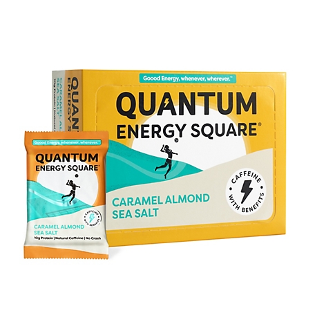 Quantum Energy Squares Caramel Almond Sea Salt, 8 pk.