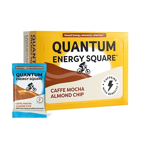 Quantum Energy Squares Caffe Mocha Almond Chip, 8 pk.