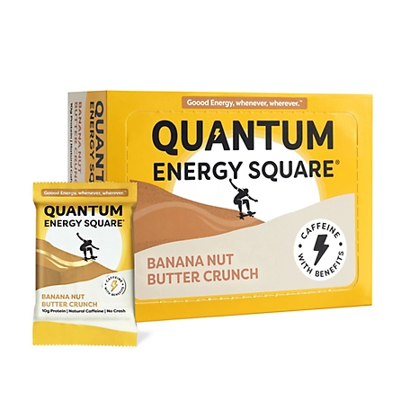 Quantum Energy Squares Banana Nut Butter Crunch, 8 pk.