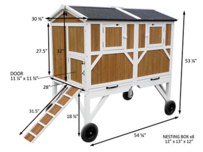 Image showing  Free-Range Chicken Coop, 12 Chicken Capacity