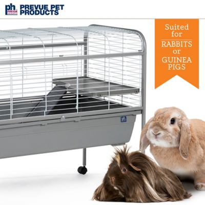 Image showing  Small Animal Rabbit and Guinea Pig Home with Rolling Stand, Gray 532