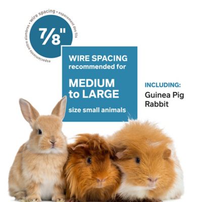 Image showing 7 th Prevue Pet Products Small Animal Rabbit and Guinea Pig Home with Rolling Stand, Gray 532