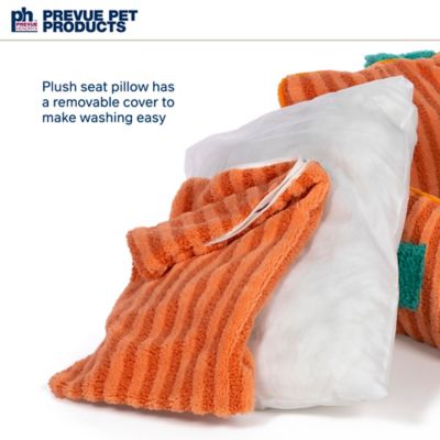 Image showing  Upholstered Pouch Couch Cat and Dog Pet Bed in Orange 7602