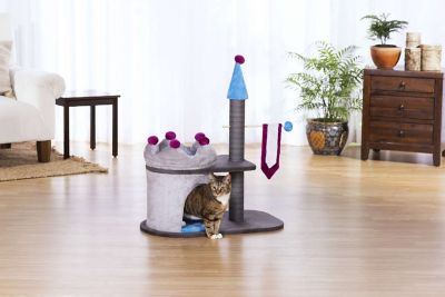 Image showing  King's Manor Cat Tree with Hideaway and Scratching Post