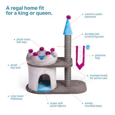 Image showing 8 th Prevue Pet Products King's Manor Cat Tree with Hideaway and Scratching Post