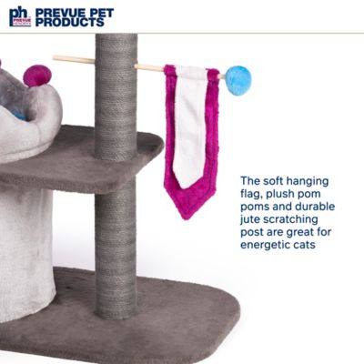 Image showing 10 th Prevue Pet Products King's Manor Cat Tree with Hideaway and Scratching Post
