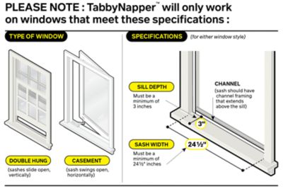 Image showing  TabbyNapper Easy Mount Cat Hammock Bed Perch for Windows 710