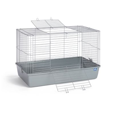 Prevue Pet Products Medium Tubby Powder-Coat Mesh Small Animal Cage, 33.5 in. x 18.75 in., Gray