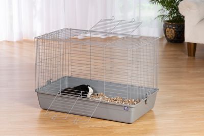 Image showing  Medium Tubby Powder-Coat Mesh Small Animal Cage, 33.5 in. x 18.75 in., Gray
