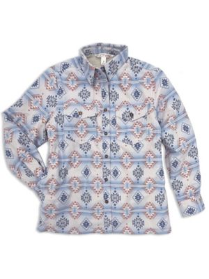 Ely Cattleman Geo Print Shacket With Pockets