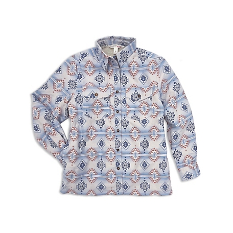 Ely Cattleman Geo Print Shacket With Pockets