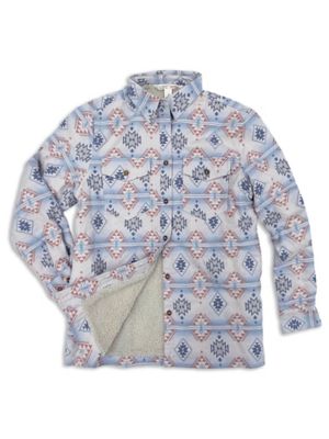 Image showing  Geo Print Shacket With Pockets