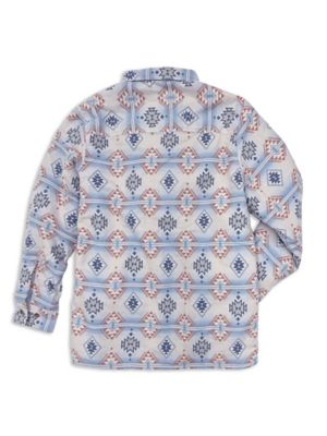 Image showing  Geo Print Shacket With Pockets