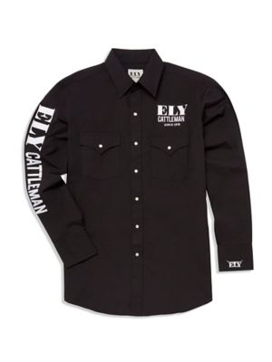 Image showing  Men's Western Logo Rodeo Long-Sleeve Work Shirt
