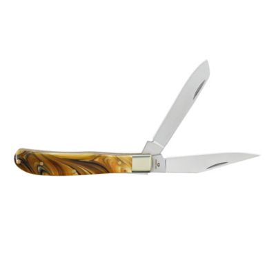 Image showing  2.75 in. 2-Blade Amber Pocket Knife