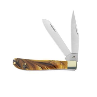 Image showing  2.75 in. 2-Blade Amber Pocket Knife