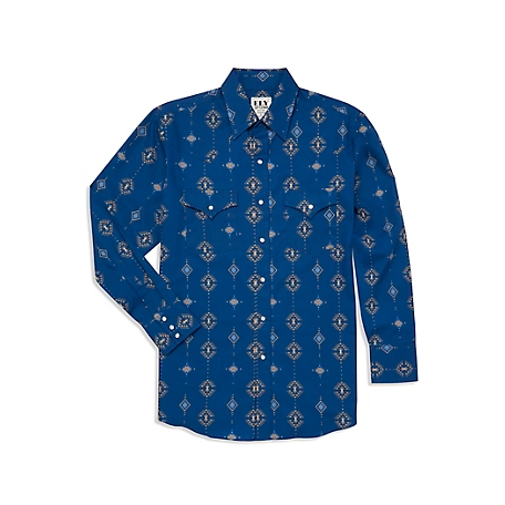 Ely Cattleman Long Sleeve Southwestern Print Western Shirt at Tractor ...