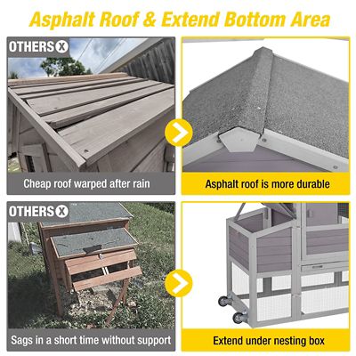 Image showing  Chicken Tractor Mobile Chicken Coop, 1 to 2 Chicken Capacity
