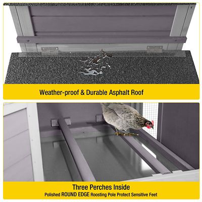 Image showing  Chicken Tractor Mobile Chicken Coop, 1 to 2 Chicken Capacity