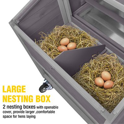 Image showing  Chicken Tractor Mobile Chicken Coop, 1 to 2 Chicken Capacity