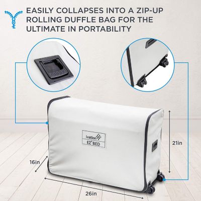 Image showing 5 th Ivation EZ-Bed Self Inflating Air Mattress with Built-in Pump and Case