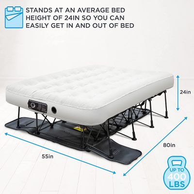 Image showing  Built-in Pump Air Mattress and Deflate Defender, Queen Size