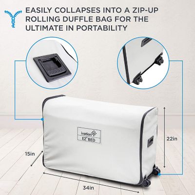 Image showing 5 th Ivation Built-in Pump Air Mattress and Deflate Defender, Queen Size